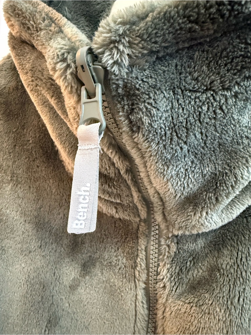 Bench Olive Green Plush Fleece Full-Zip Jacket - Picture 6 of 6